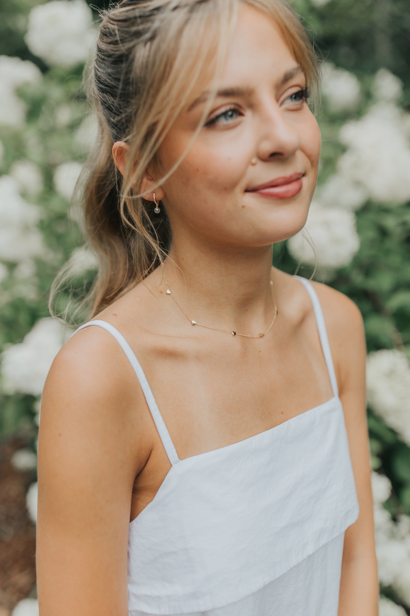 The Ainslee Tiny Pearl Hoops